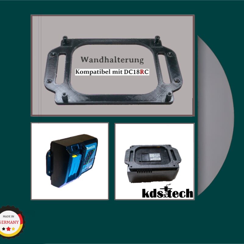 Wandhalterung kompatibel mit Makita DC18RC