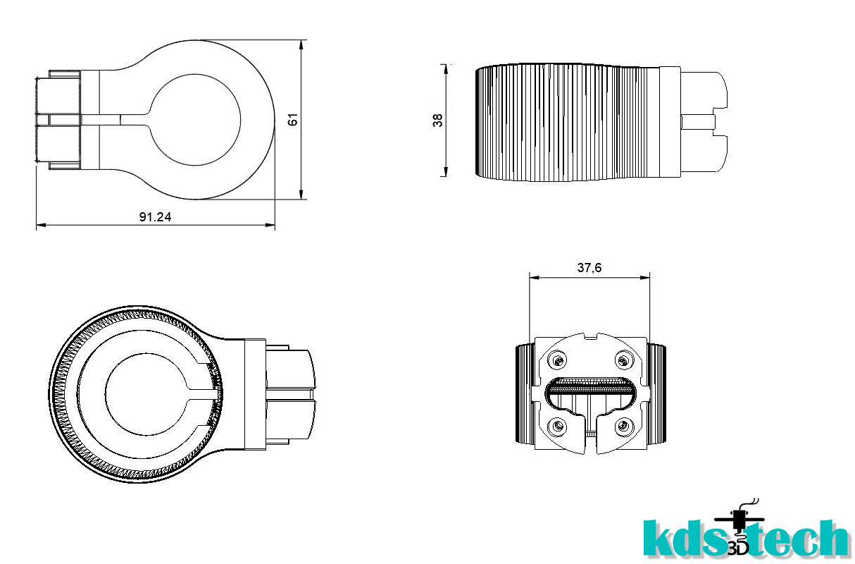 Steckdosen-Halterung Kompatibel zu Oral-B IO Zahnbürsten Ladegerät – Bild 2